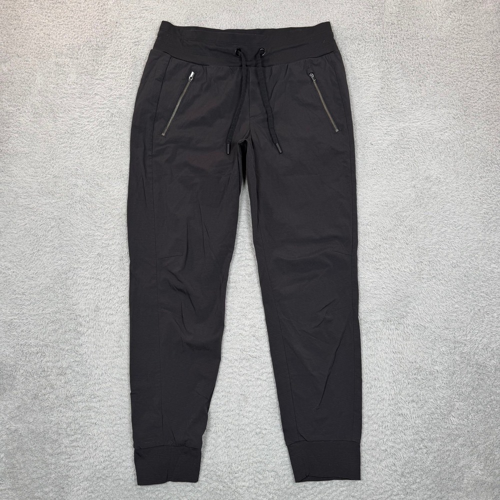 Athleta Trekkie North Joggers Black Ripstop Hiking Pants Women Size 6